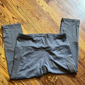 Layer 8 Women’s Large Quick Dry Leggings Pockets Grey